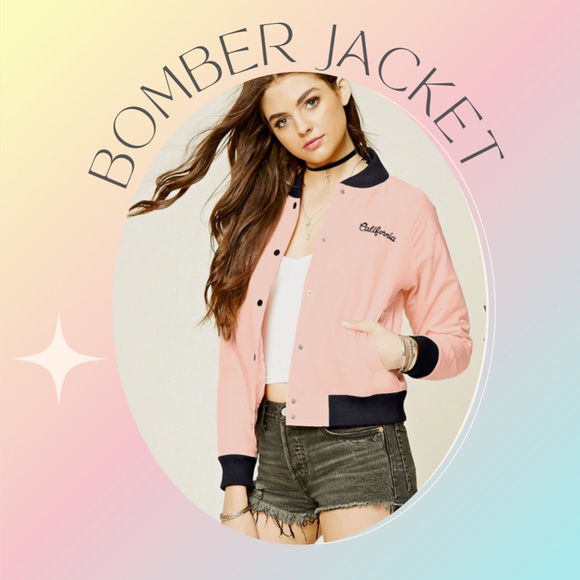 Barbie Pink Bomber Jacket | California Varsity Style Retro 50s Medium - Picture 3 of 11